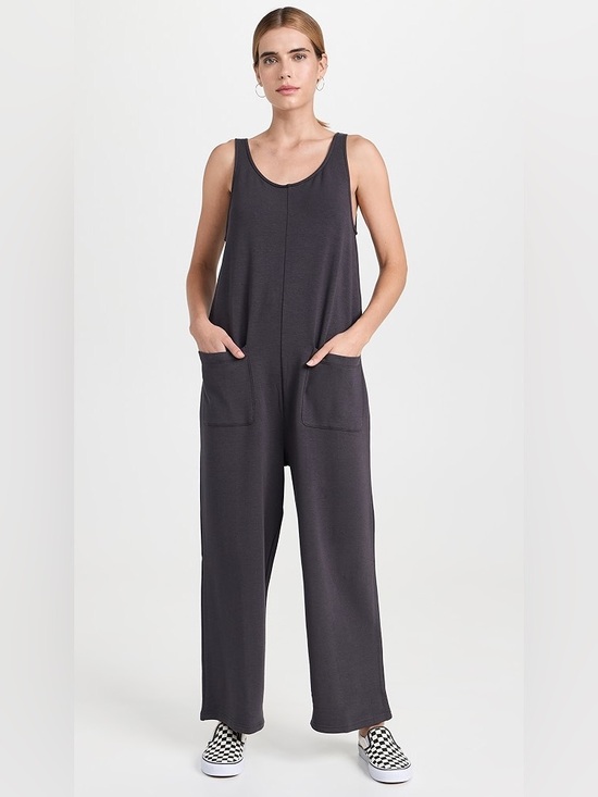Madewell Pants - MWL Madewell Superbrushed Pull On Jumpsuit Black Coal Small Gorpcore Coastal